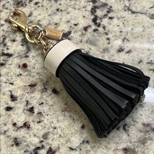 Coach Leather Tassel Bag Charm EUC